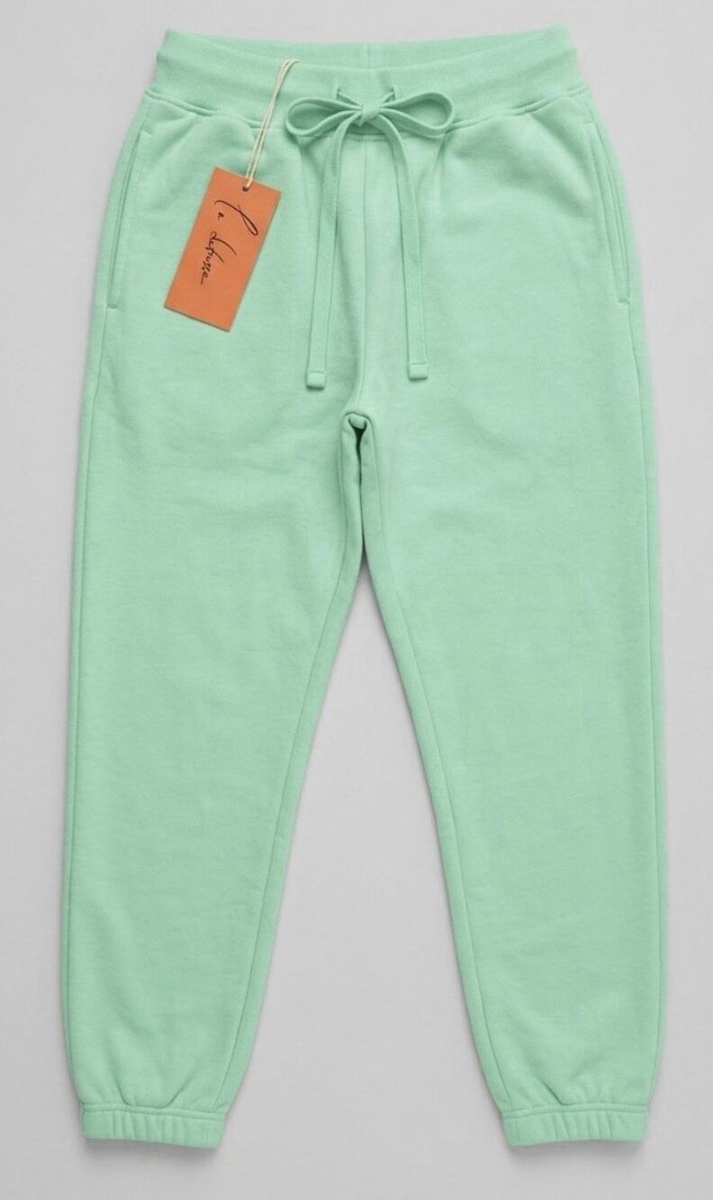 La Detresse Mint Green Sweatpants Joggers Drawstring Made in USA Size XS - JB3
